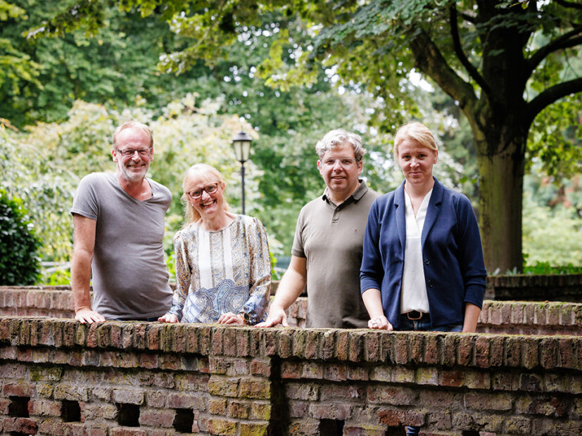 Abgebildet werden von links nach rechts Stefan Kniebel, Elisabeth Becks-Poku, Marc Rockhoff und Stefanie Schwarz