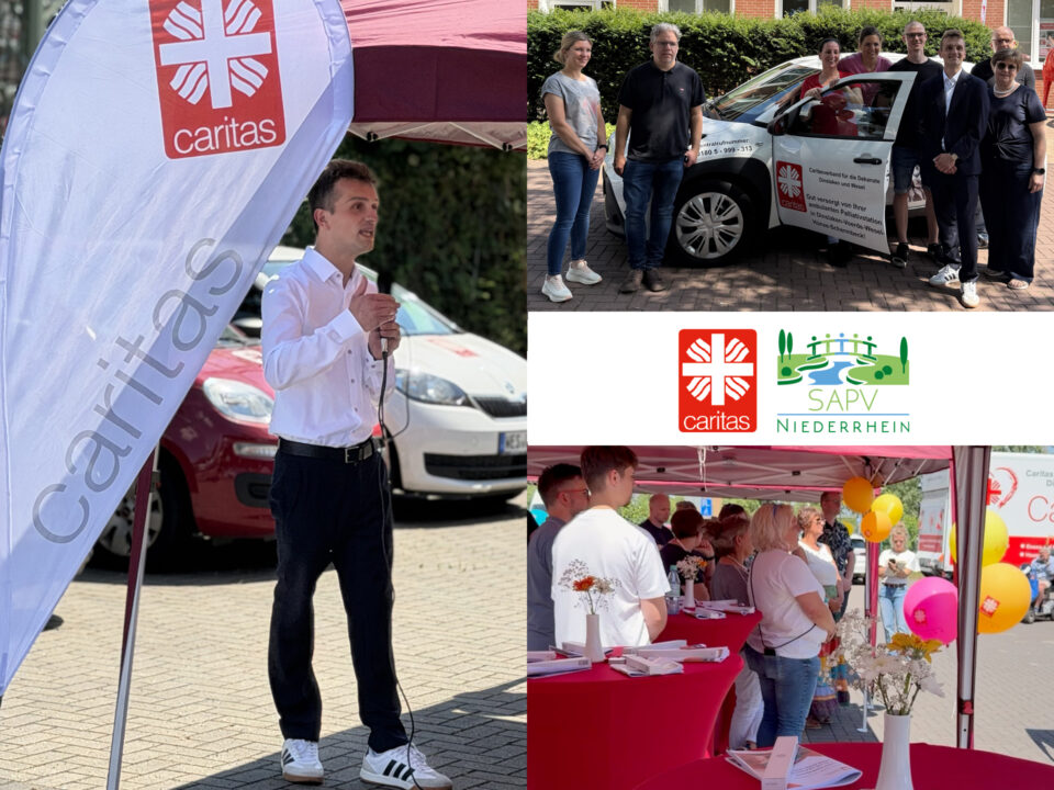 Zu sehen sind Bilder von der Pressekonferenz am 1. Juli in Wesel im Bonifatius Haus